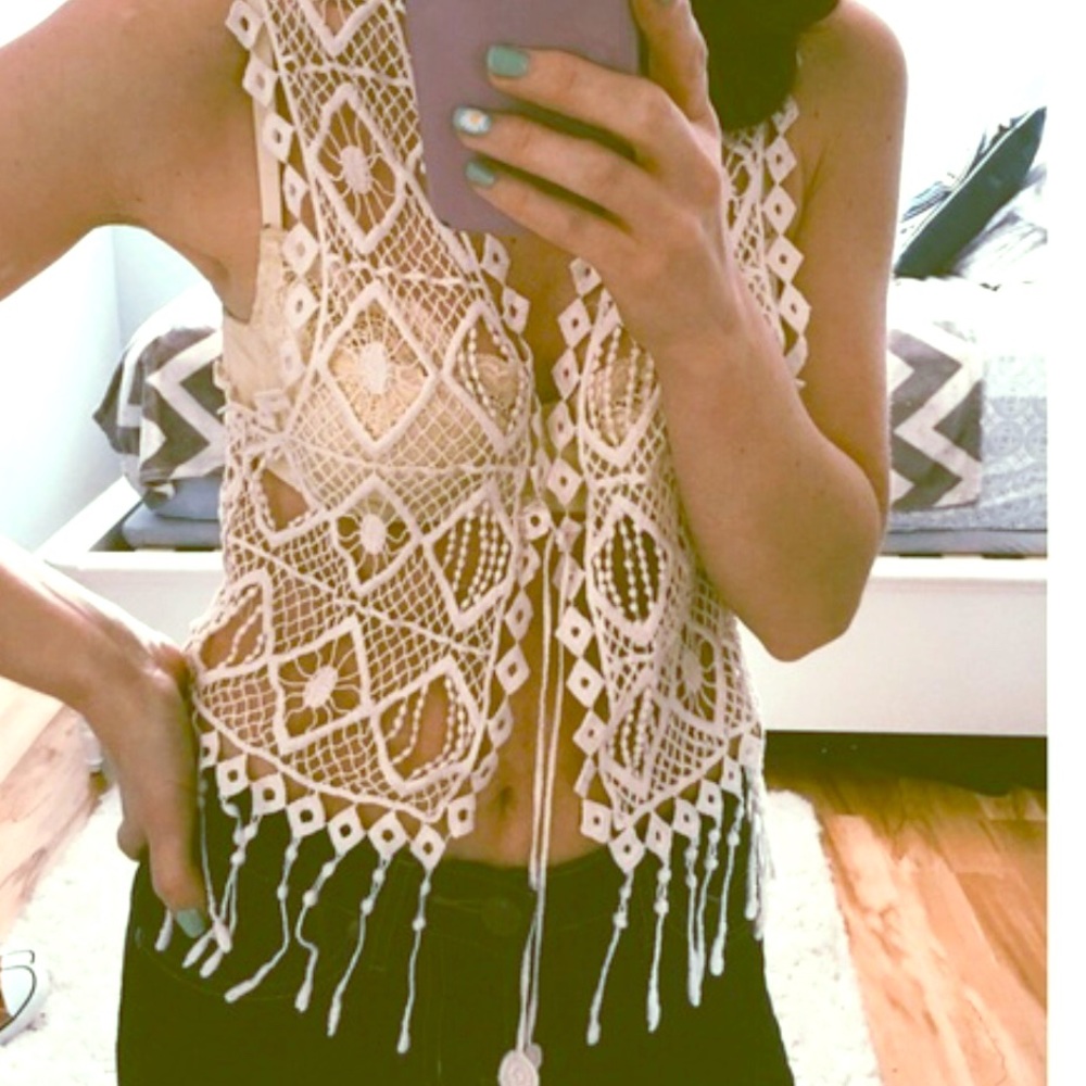 Crochet Boho Cover-up/Top
